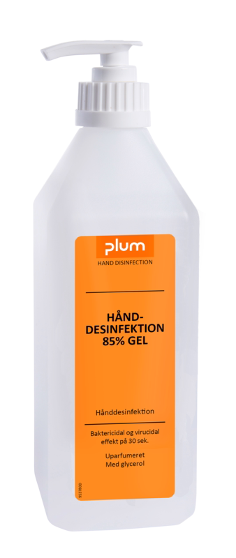 Hånddesinfektion 85% gel, 600 ml
