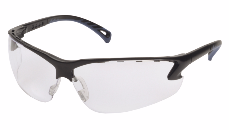 Sikkerhedsbrille Pyramex Venture 3 Sort stel, Klar linse