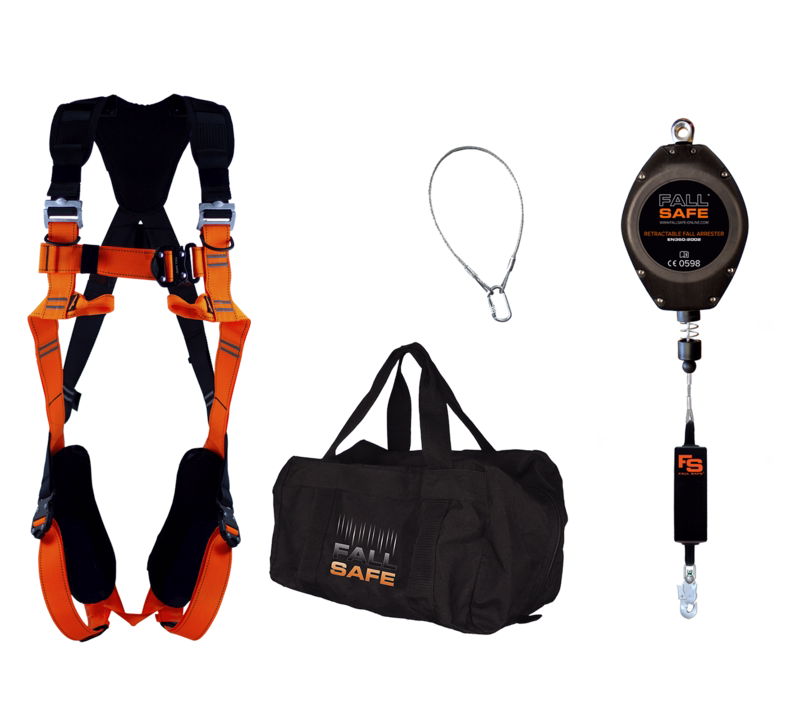 Faldsikringssæt Basic 4 / 10 mtr. Faldstopstalje