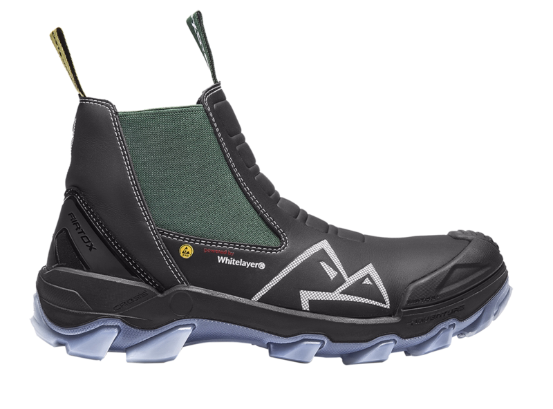 Sikkerhedsstøvlet GLC Sort/grøn Str. 47