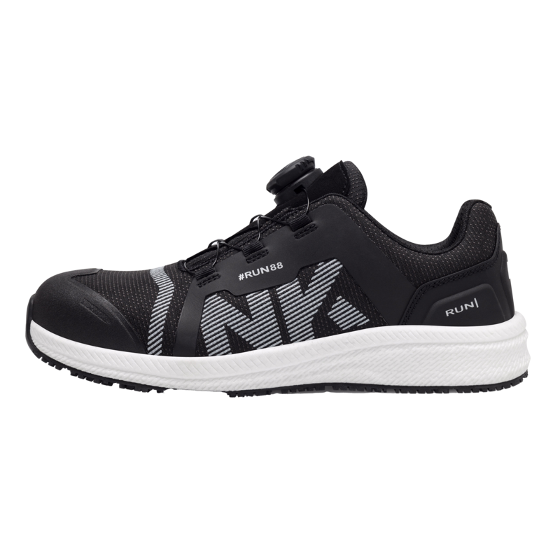 Sikkerhedssko RUN88 Sort/hvid, str. 37