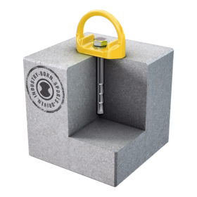 Skylotec - Forankringsbeslag AP-058 D-bolt gul