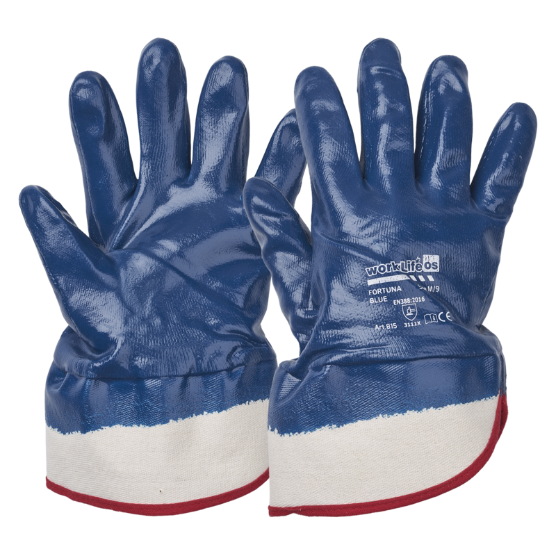 Gummihandske med krave 815 Blue str. 9