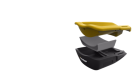 OS - Knæbeskytter 82002 Vulcan Sort/gul