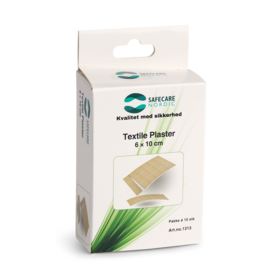 Optisafe - Plaster tekstil elastisk 6x10 cm 10stk