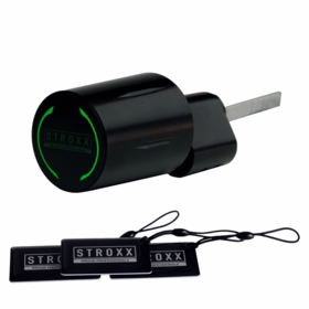 STROXX - Cylinder oval Smart Lock t/kasselås ST-22 sort XLOCK