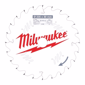 Milwaukee - Rundsavklinge Ø235x30x2,4mm Z24 Træ