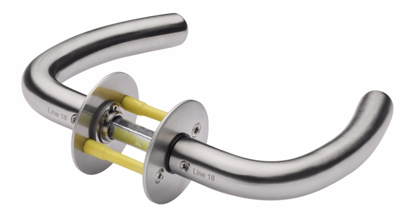 Dørgreb RS C-form Ø18 massiv cc30, 65-89 7062.04CD