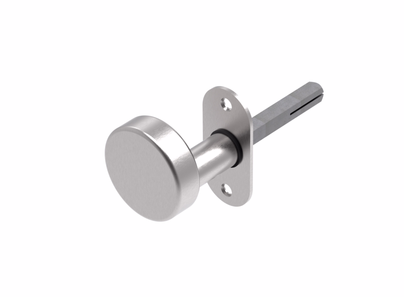 Dørknop fast RS Ø50 forsat smal massiv cc49, 34-58 7087.06AB