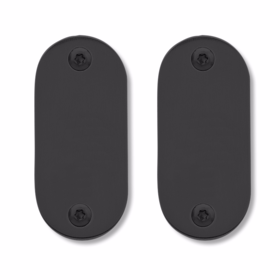 Line 18 - Blindskilte sort 65x30x2mm massiv cc49mm 7190.25