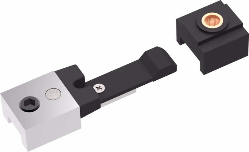 Fasthold mekanisk, justerbar t/glideskinne B og H