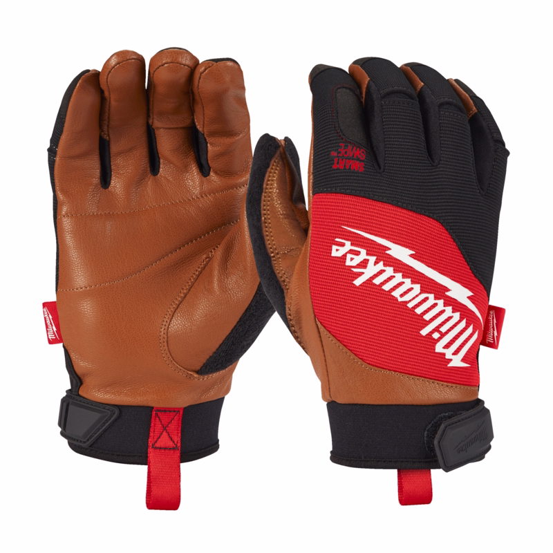 Handske Læder Hybrid, str. XL/10