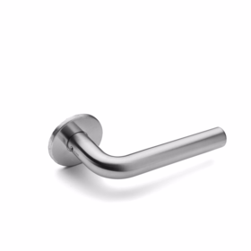 d line - Dørgreb 19L halv 8x8mm med massiv roset cc 30/38mm