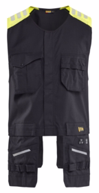 Blåkläder - Arbejdsvest 3039 Sort/Hi-vis gul