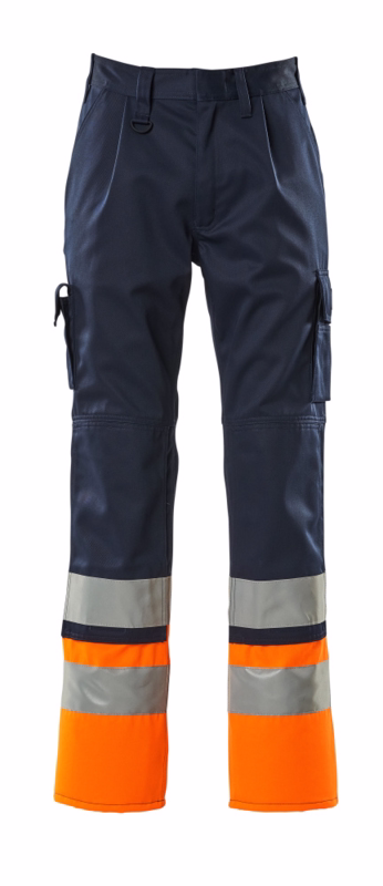 Arbejdsbuks Hi-vis 12379 marine/orange, str. 82C46