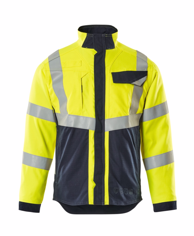Arbejdsjakke Hi-vis 13809 gul/mørk marine, str. L