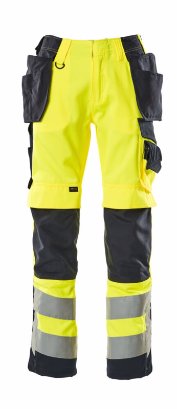 Arbejdsbuks Hi-vis 15531 gul/mørk marine, str. 82C45