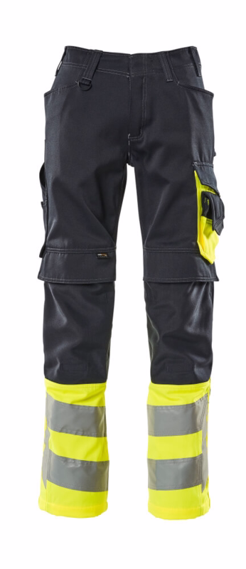 Arbejdsbuks Hi-vis 15679 mørk marine/gul, str. 76C51