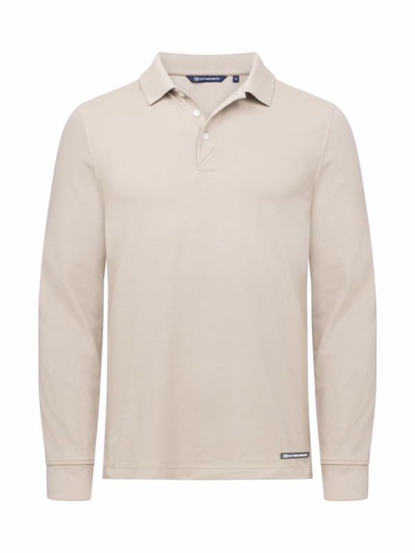 Poloshirt L/Æ 354438 Advantage Beige, str. 4XL