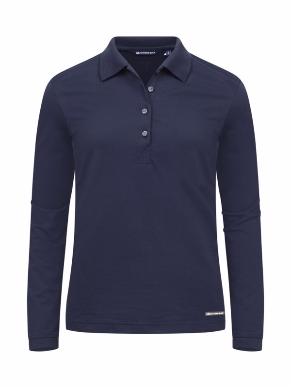 Poloshirt L/Æ Dame 354439 Advantage Mørk marine, str. XS