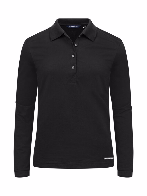 Poloshirt L/Æ Dame 354439 Advantage Sort, str. XL