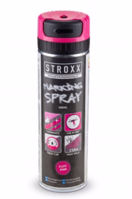 STROXX - Markeringsspray fluorescerende pink, 500 ml