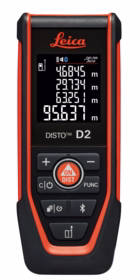 Leica - Afstandsmåler Disto D2 rød, 150 m