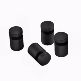 Pressalit - Spejlbeslag Q40450 Mat sort, á 4 stk.