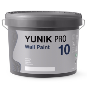 Yunik - Vægmaling Pro Wall Paint 10 Hvid 9 L
