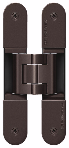 Skjult hængsel 3D Tectus TE640 mørk bronze max. 200kg