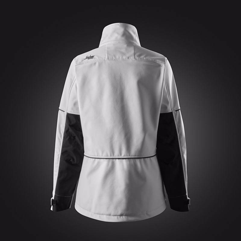 Softshelljakke Dame 1257 Hvid/sort, str. L