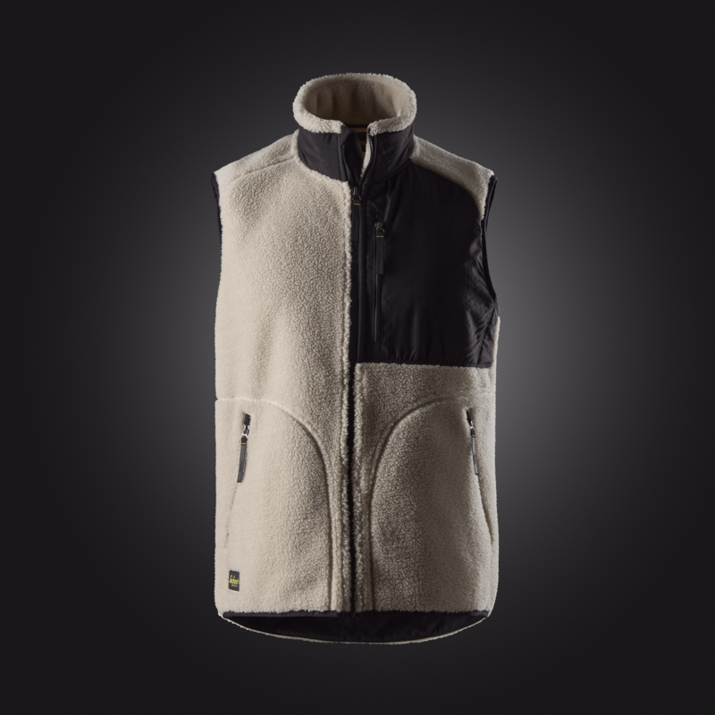 Fiberpels Vest 8006 Lys sand/sort, str. 3XL