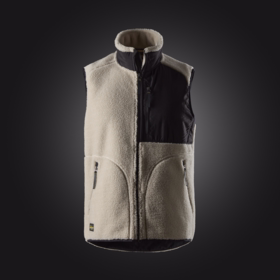 Snickers - Fiberpels Vest 8006 Lys sand/sort