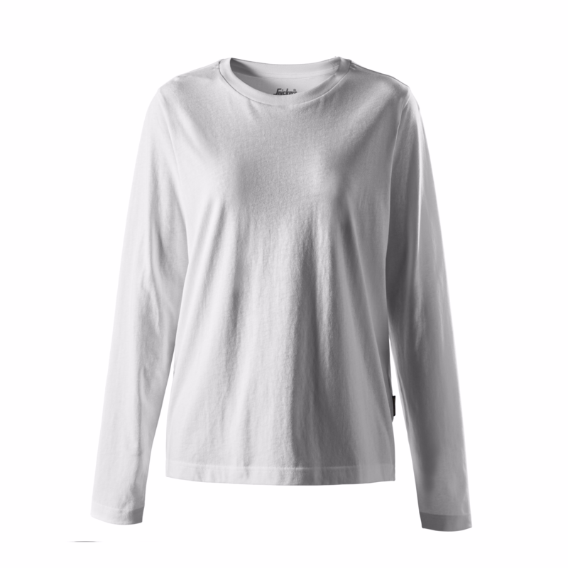 T-shirt L/Æ Dame 2477 Hvid, str. M