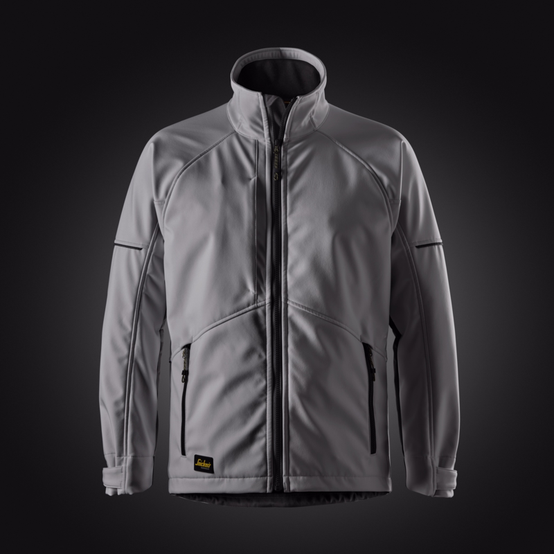 Softshelljakke 1258 Grå/sort, str. XL