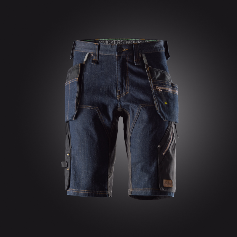 Arbejdsshorts 6155 Denim/sort, str. 46