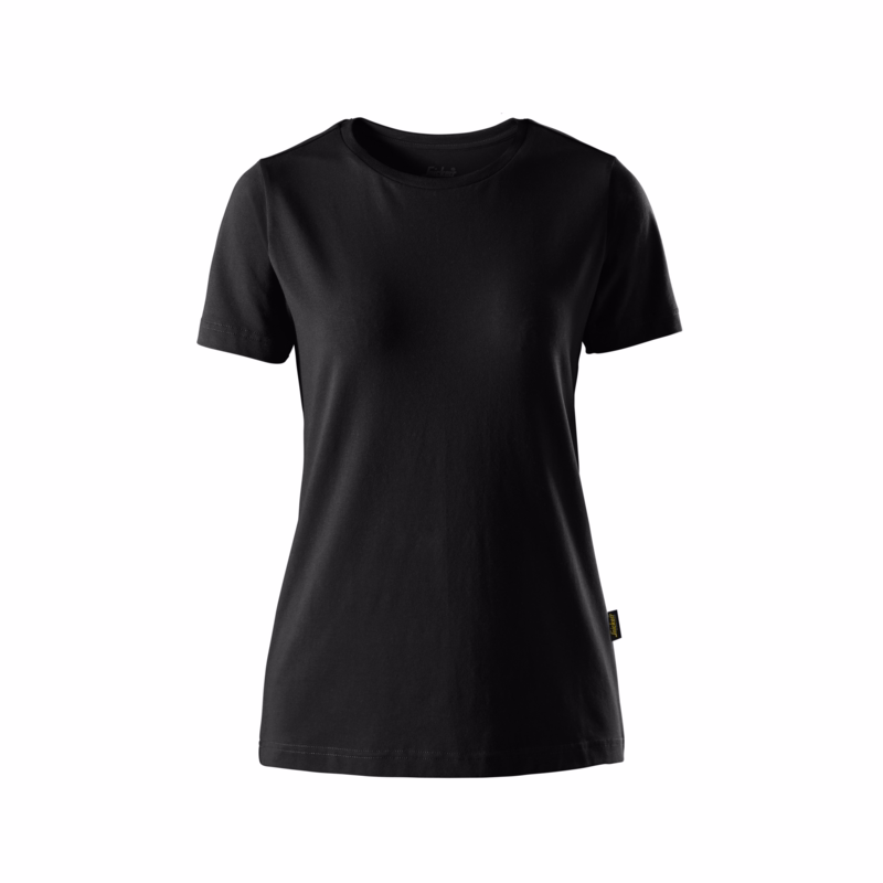 T-shirt Slim Dame 2547 Sort, str. S