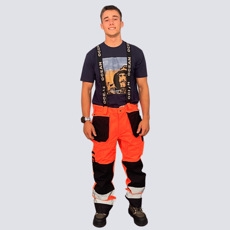 Regnoveralls 030035 Åbo Hi-vis Orange/sort, str. XS