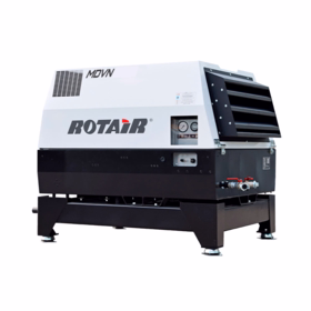 Rotair - Mobilkompressor MDVN 34 E ELECTRIC AFTERCOOLER 7 Bar,