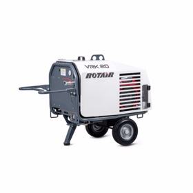 Rotair - Mobilkompressor VRK 20 6 Bar, m/kørestel, 3 hjul