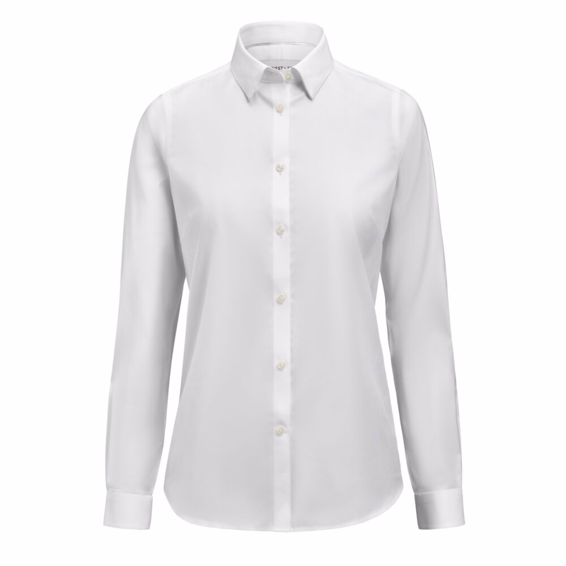 Skjorte L/Æ 2900205 Dame White, str. L (40)