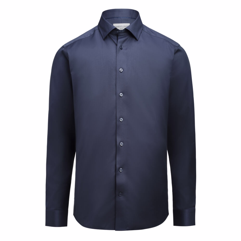 Skjorte L/Æ 2900201 Regular NavyBlue, str. L (42)