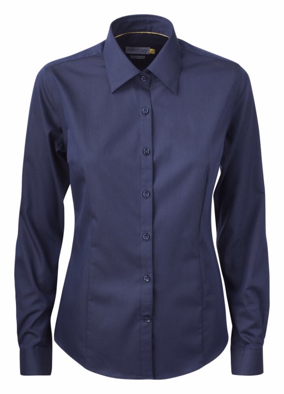 Skjorte L/Æ 2905003 Dame NavyBlue, str. S