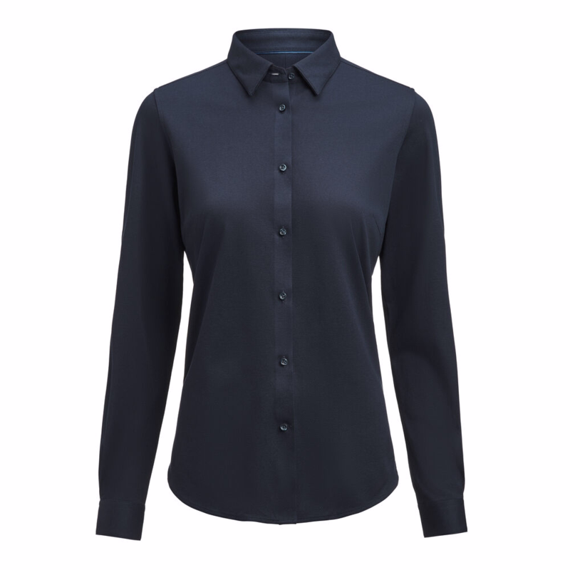 Skjorte L/Æ 2913505 Dame NavyBlue, str. 3XL (46)