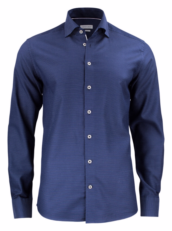 Skjorte L/Æ 2904902 Slim NavyBlue, str. L