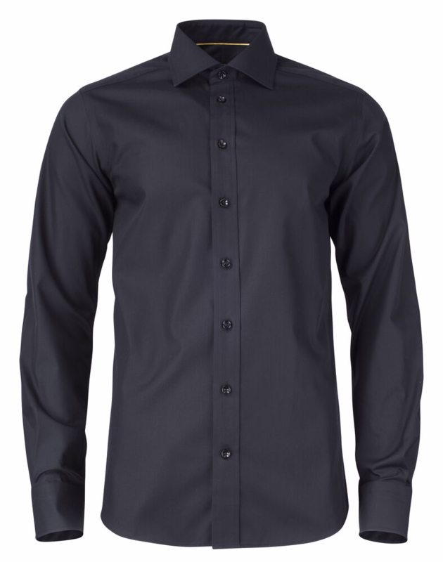 Skjorte L/Æ 2905002 Slim Black, str. L