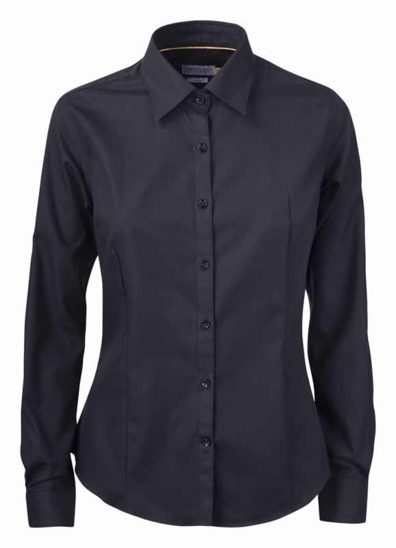 Skjorte L/Æ 2905003 Dame Black, str. 2XL