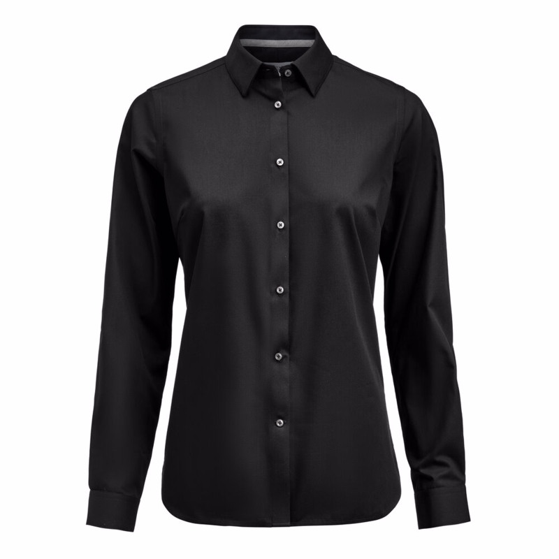 Skjorte L/Æ 2905605 Dame Black, str. M (38)