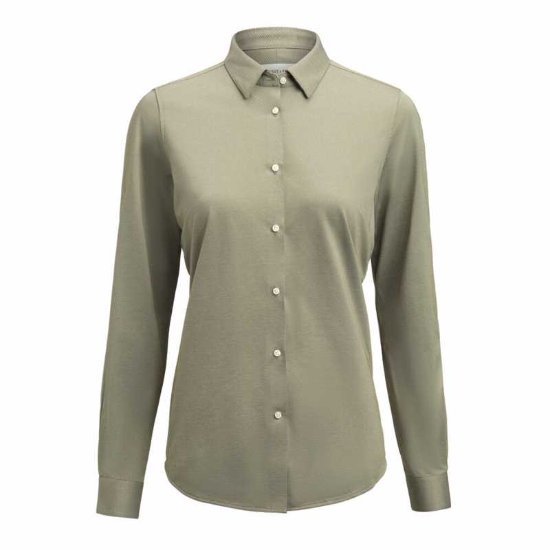 Skjorte L/Æ 2905705 Dame Green, str. XS (34)