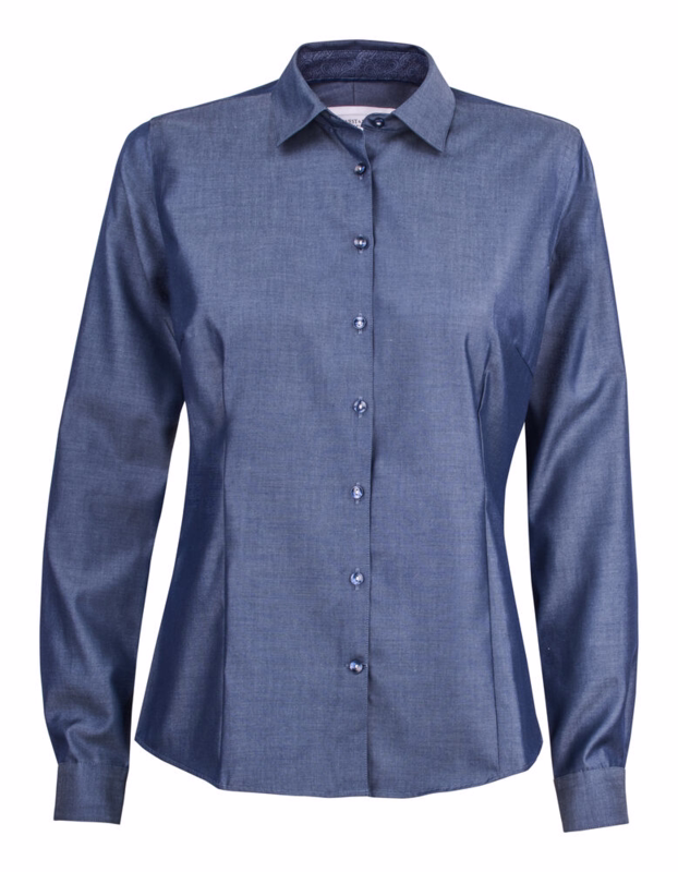 Skjorte L/Æ 2912003 Dame Blue, str. 2XL